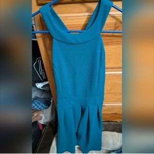 Teal Sleeveless Cocktail Dress